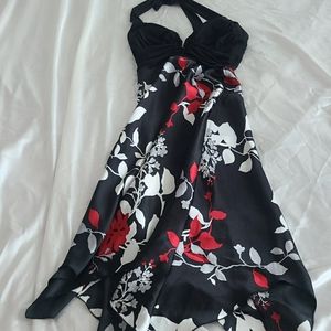 Cute flair dress with bustier top